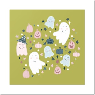 Ghostie Pattern Posters and Art